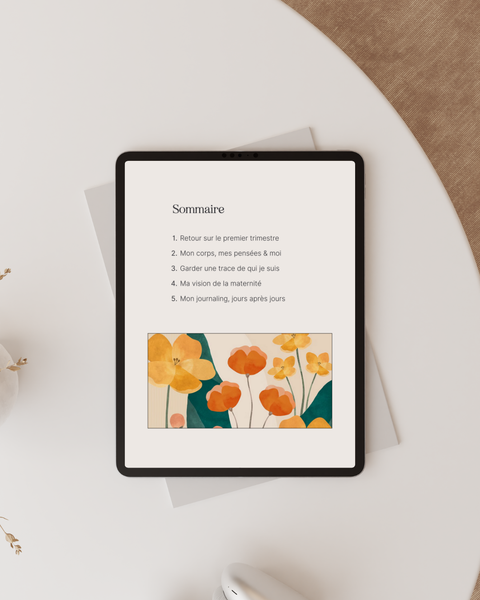 Journal de grossesse digital, pour une grossesse intentionnelle